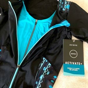 Zone3 Activate+ Short Sleeve Triathlon Tri Suit - Azure XS - NEW